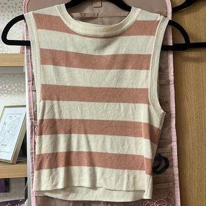 By Together striped cropped tank